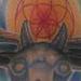 Tattoos - Stag head color chest tattoo - 75730
